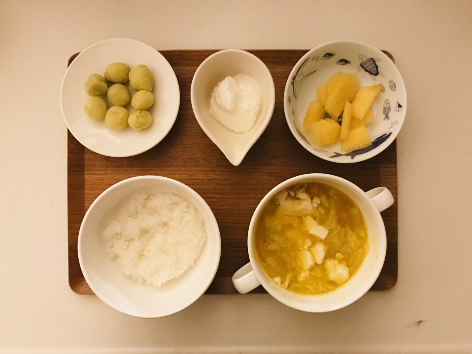 最近の、離乳食。ほっこり朝ごはん。 俺のごはん